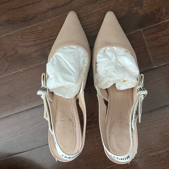 Jadior Slingback Pumps in Nude Fabric - Picture 11 of 16